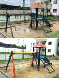 Antes-Depois Parque troncos